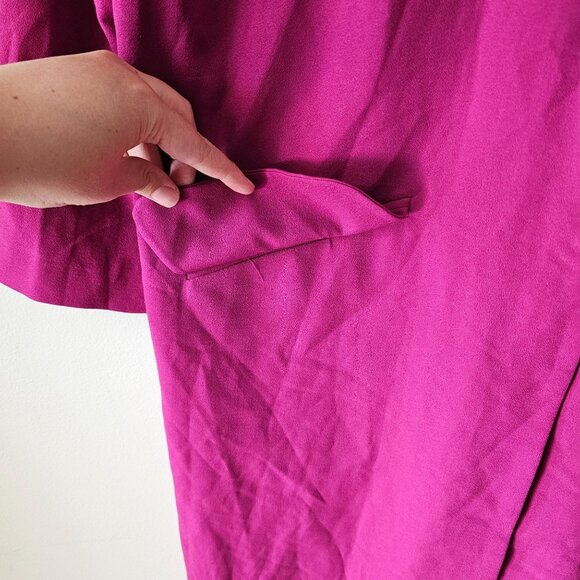 Women's Size 4 Asos Pink Duster Oversized Blazer - Picture 5 of 7